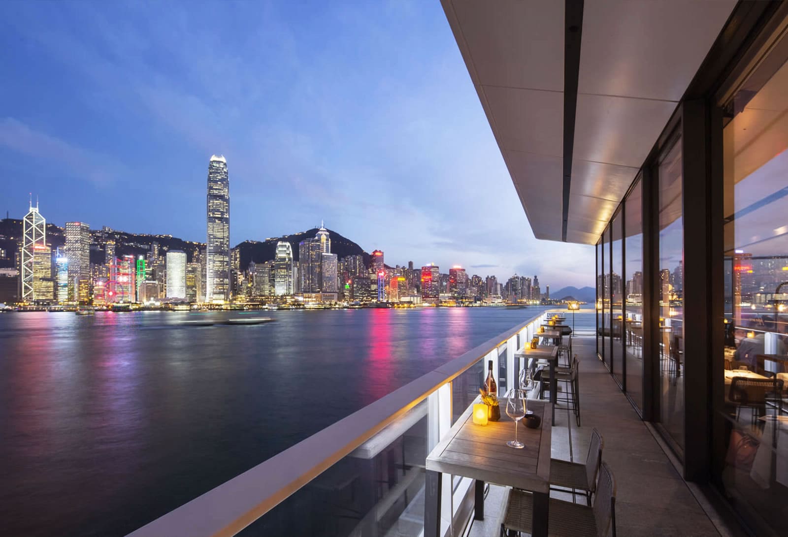 Dining room of Paper Moon Hong Kong featuring a modern interior