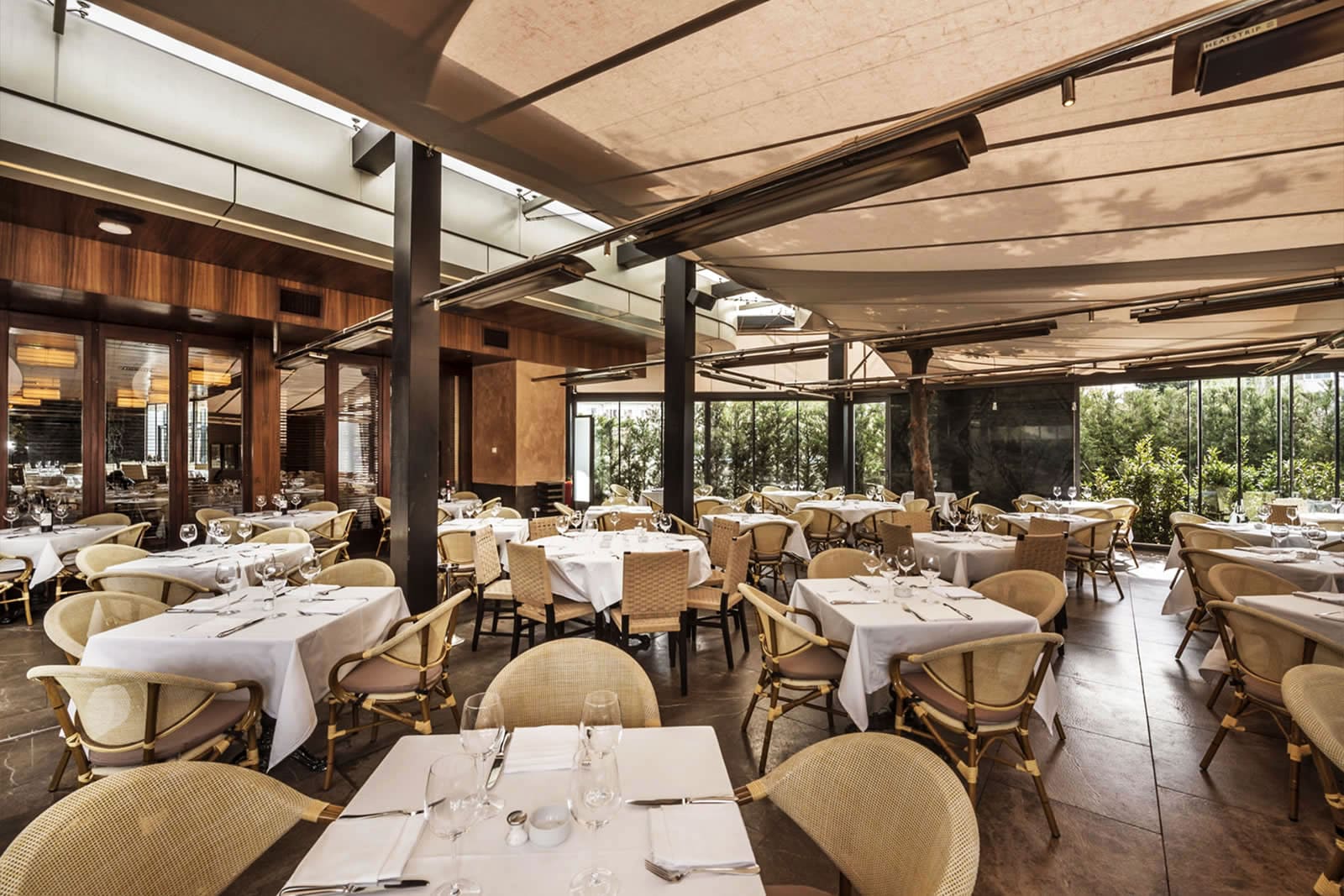 Refined table setup in Paper Moon Istanbul with soft ambient tones