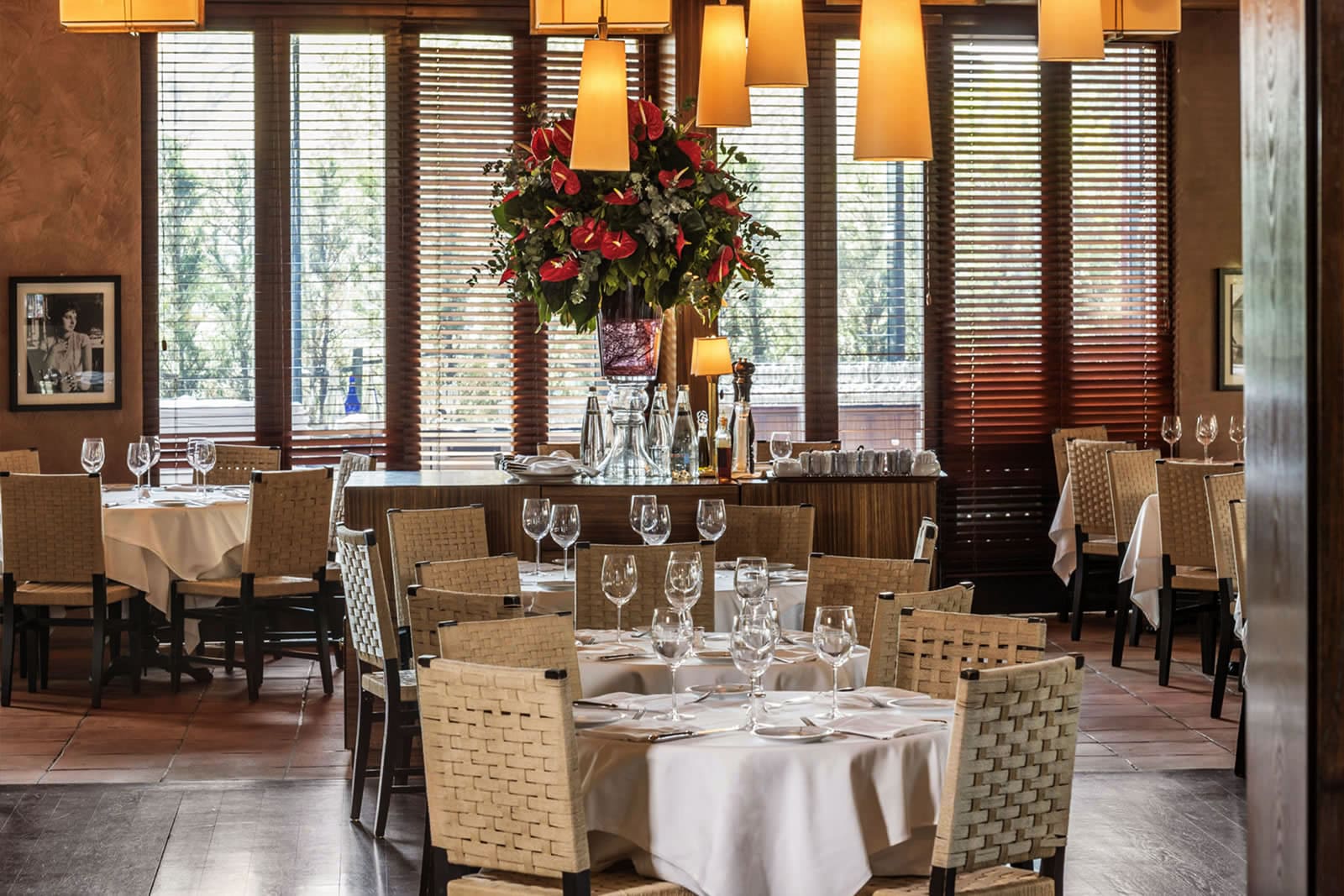 Luxurious seating area inside Paper Moon Istanbul