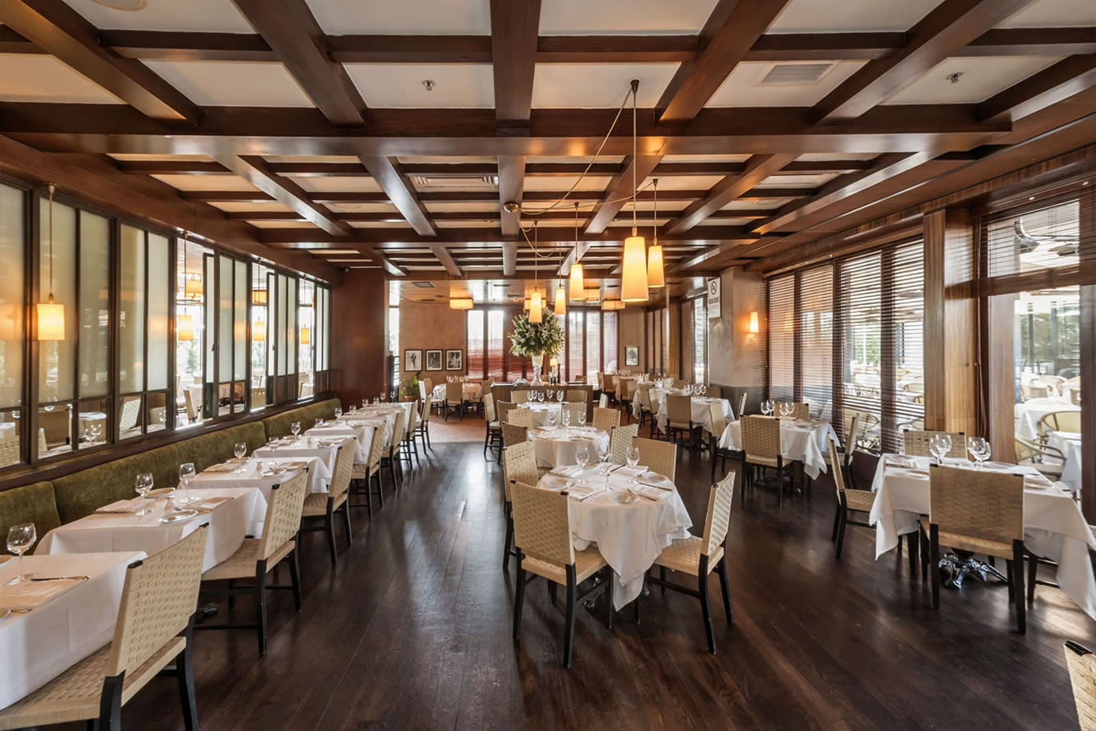 Dining space at Paper Moon Istanbul with modern architecture and design