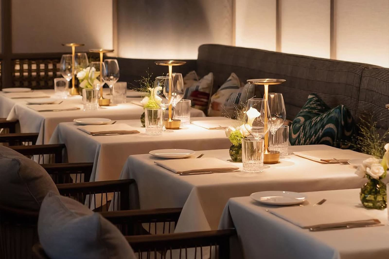 Stylish corner of Paper Moon London with a modern atmosphere